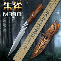 M390 powder steel straight knife high hardness sharp knife military knife field survival knife
