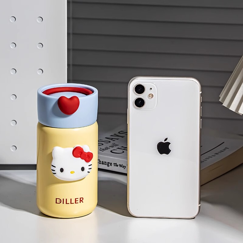 Japanese Mini Thermos Cup Hello Kitty Cute Kt Kitty Cat Water Cup Small Portable High-Value Cup Japanese Mini Thermos Cup Hello Kitty Cute Kt Kitty Cat Water Cup Small Portable High-Value Cup