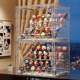 Blind box storage display stand large capacity step-type acrylic Pop Mart display box dustproof figure display cabinet
