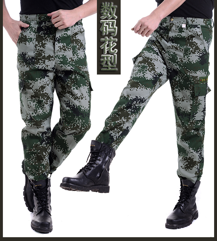Phần mỏng ngụy trang quần nam mặc lỏng làm việc quần người đàn ông quần dài overalls eo cao kích thước lớn thẳng quân sự đào tạo mùa hè quần jogger kaki