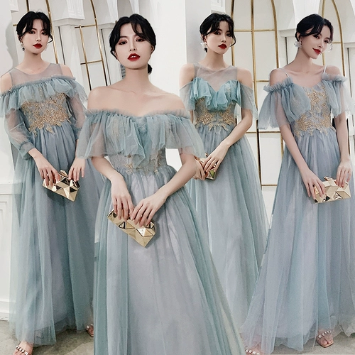 Платье подружки невесты, длинное вечернее платье, коллекция 2023, по фигуре