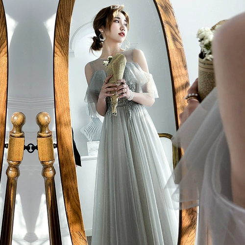 Платье подружки невесты, длинное зимнее вечернее платье для школьников, коллекция 2023, длина макси