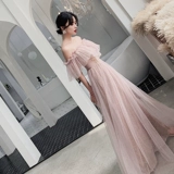 Зимнее длинное платье подружки невесты, коллекция 2023, по фигуре, простой крой