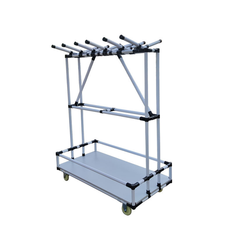 Custom wire hanging wire shelf Lean Pipe Wire Rack Trunking Material Rack Wire Rod Rack Nylon Wheel Weekly Transfer Car