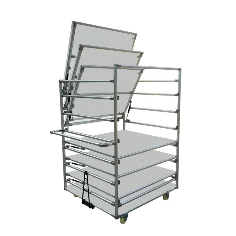 Antistatic bench Folding multilayer weekly transfer car test bench Operating table removable aluminium Lean Tube Cart