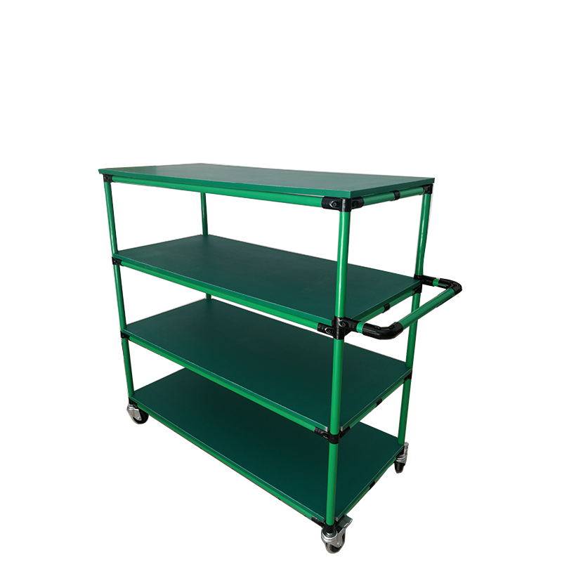 Factory direct sales workshop anti-static workbench flow production line lean tube inspection table material turnover cart trolley