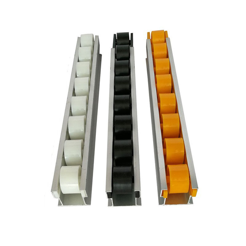 Factory direct sales lean tube new fluent bar 40 reinforced sheet metal slide rail with flange aluminum alloy smooth bar pulley