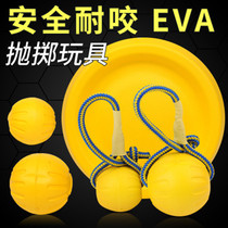 Interstellar ball EVA floating water ball dog toy training equipment bite-resistant pet training dog Frisbee pull ring with rope ball