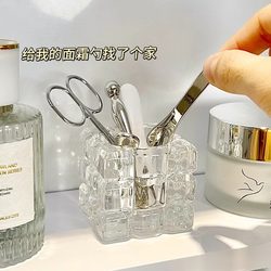 Facial cream scooping spoon storage box bathroom cosmetics mask spoon eye cream picking stick desktop mirror cabinet organizing box