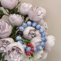 Oil painting kyanite bracelet diy female bracelet gift custom jewelry denim blue new Chinese style personalized fashion new product