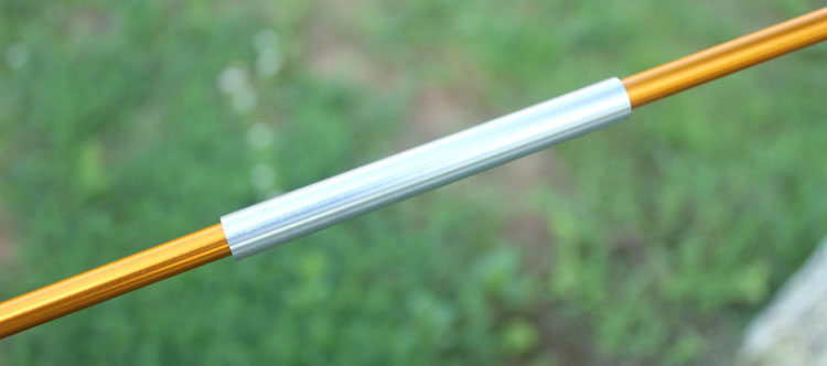 Aluminum alloy repair tube, aluminum rod repair casing, tent pole repair rod, outdoor camping first aid, broken emergency tube