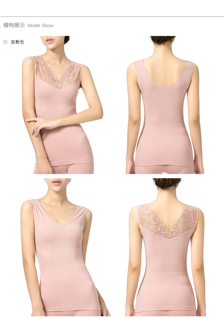Fimage có áo vest bó sát cơ thể nhẹ, ren nữ, hai bên, mặc áo liền thân, áo sơ mi ấm áp áo ngực đẹp