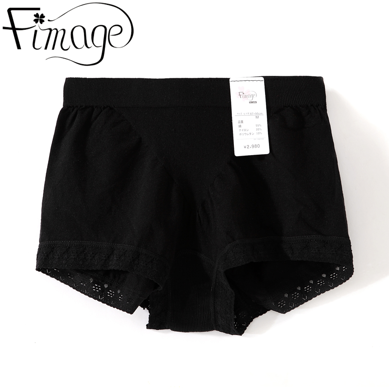 Fimage có một phụ nữ bông 裆 giữa eo tummy hip góc phẳng đồ lót bông vải sexy ren quần short