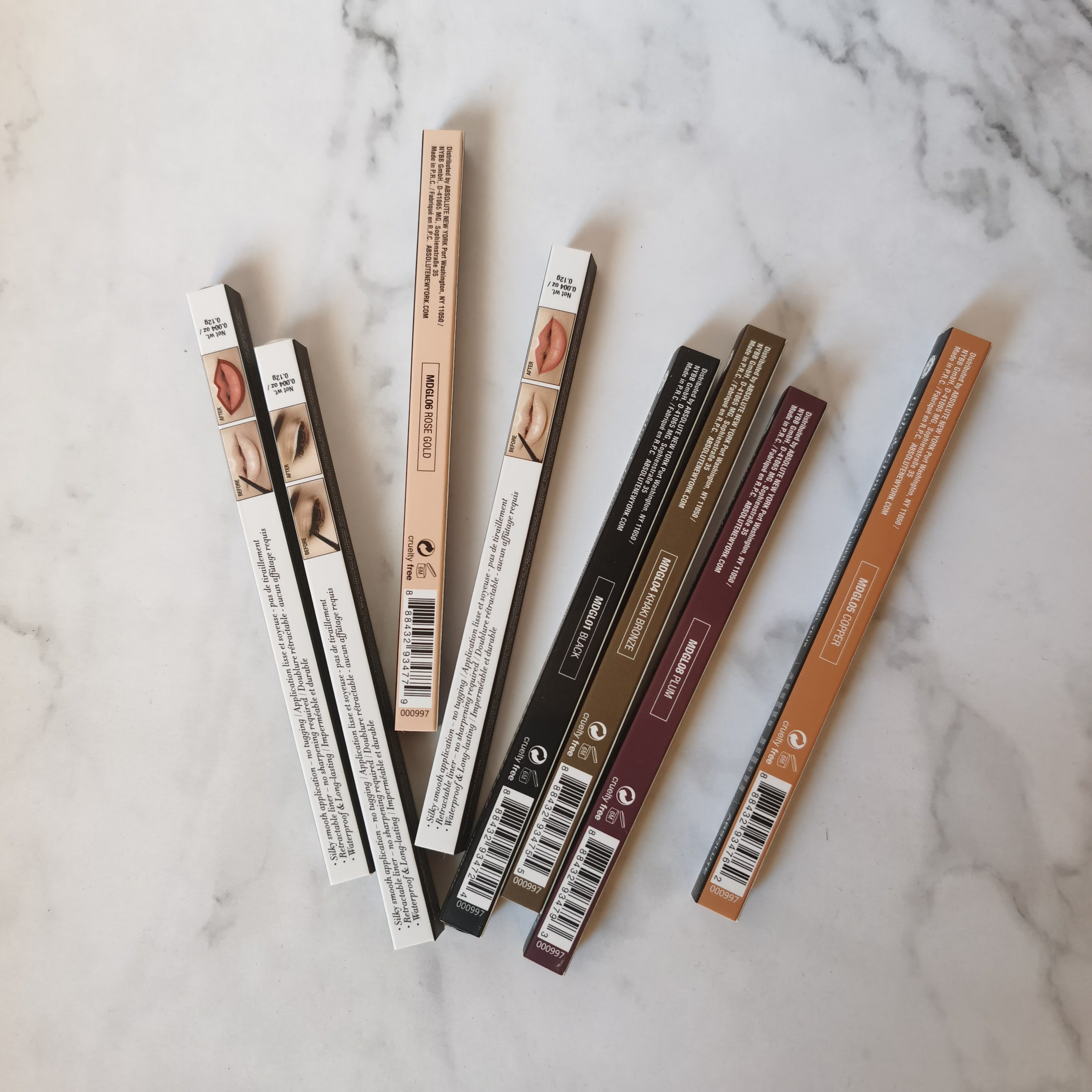 Spot American ABSOLUTE Glide Glam Gel Lip Liner smooth matte lasting lip liner