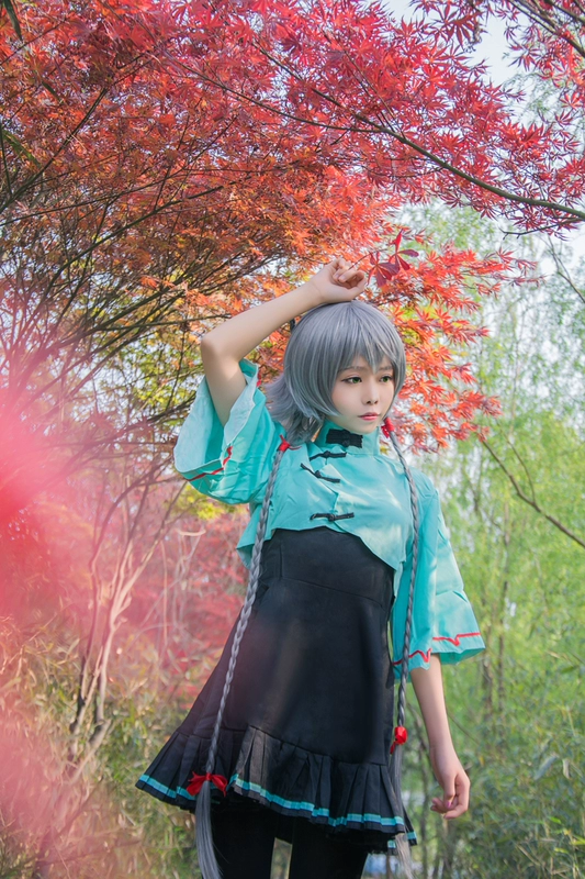 Trang phục Luotianyi COS mặc đồng phục mưa tháng ba trang phục nữ sườn xám cosplay trang phục - Cosplay đồ cosplay hầu gái