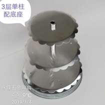 3-layer single-column aluminum alloy for birthday cake rack storage goods display rack wedding wedding celebration