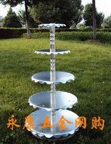 Baking tools 5-layer single-column aluminum alloy birthday cake stand five-layer product display for weddings birthdays