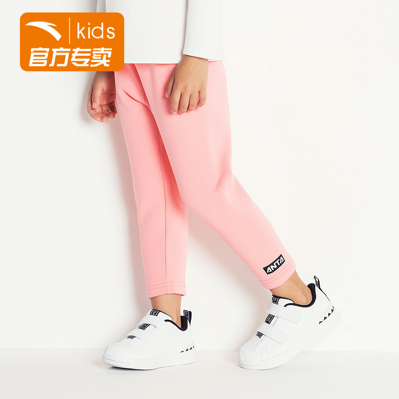 Anta Childrens Quần 2020 mới bé gái thể thao Casual Pants 5-8 tuổi công chúa quần