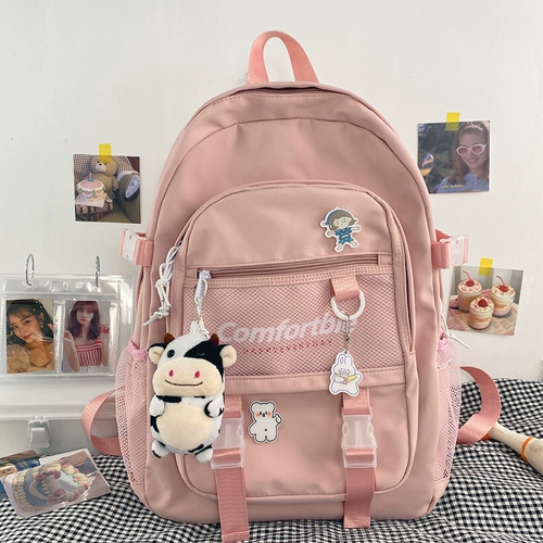 Вместительный и большой школьный рюкзак, брендовая японская сумка через плечо, в корейском стиле, подходит для студента