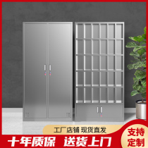 304 stainless steel dressing cabinet Employee locker Tea cup cabinet Dust-free workshop shoe cabinet canteen tableware cupboard