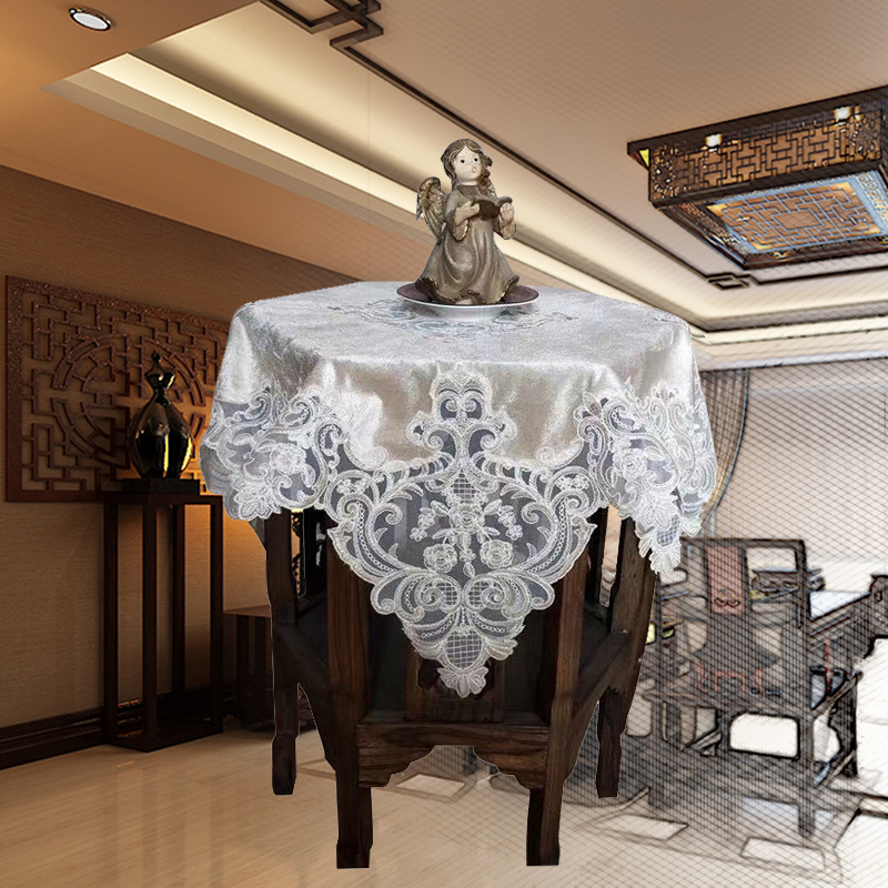 Austyle Geboule Silk Velvet Embroidered cover towels Bed Head Cabinet Geb Air Conditioning Tea table Refrigerator Washing machine Multi-purpose cover towels