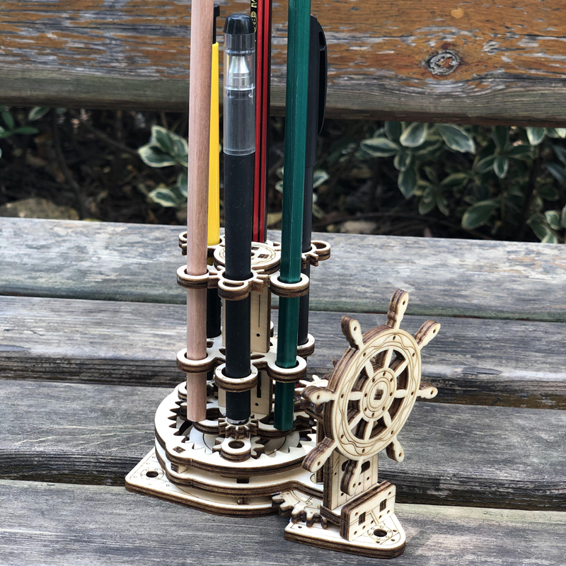 Ukrainian ugearss same Ukrainian wooden mechanical pen holder DIY creative gift model children's gift