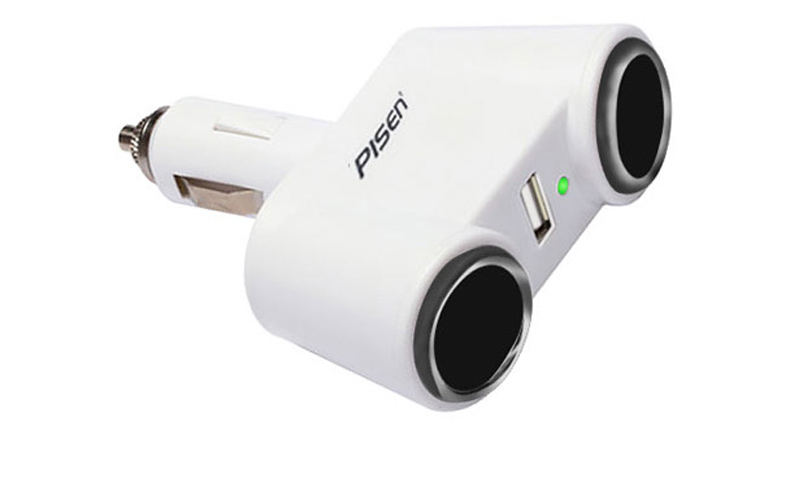 Sản phẩm đá trì hoãn ba xe sạc 2.4A USB ổ cắm một với xe sạc 2A đa chức năng hai ba bật lửa nhanh sạc General Motors chuyển đổi đầu điện đầu tiên điện thoại thông minh đa cổng xe - Phụ kiện điện thoại trong ô tô giá kẹp điện thoại