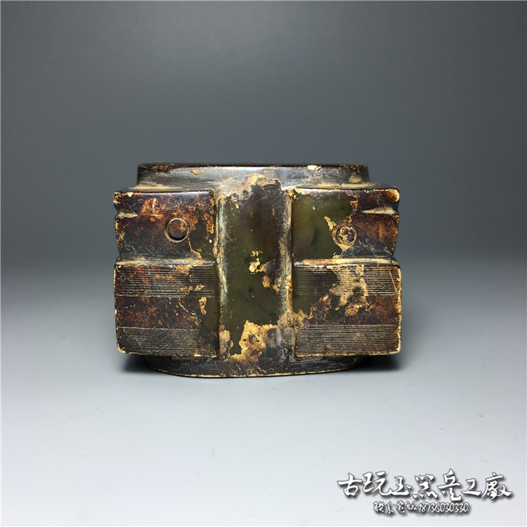 Ancient jade ancient jade ancient play miscellaneous imitation ancient Xiu jade Liangzhu Culture and animal facial tattooe jade Swaying Pieces Antique Collection-Taobao