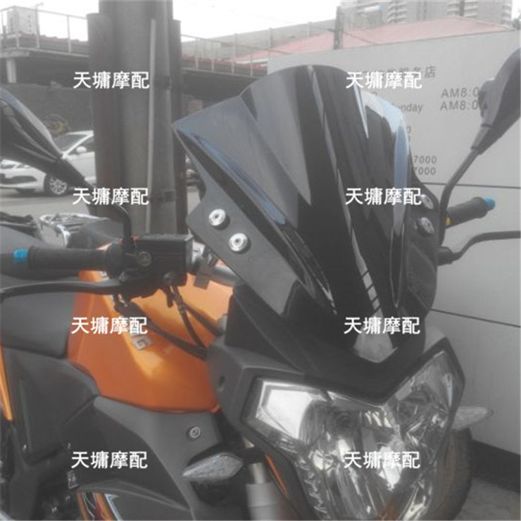 Đường phố xe phổ kính chắn gió phía trước xe gắn máy kính chắn gió kính sửa đổi với khung gió Kính chắn gió xe máy Yamaha