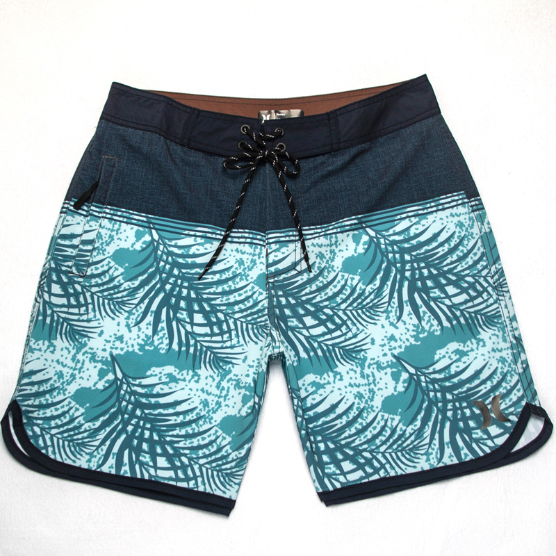 Hurley Men's Beach Shorts Fitness Surf Shorts Casual Sports Loose Large Size Shorts Elastic Quick-Dry