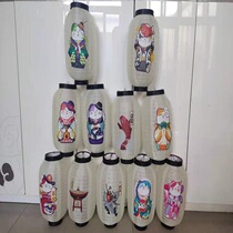 Beige Japanese lanterns and wind Japanese Japanese food shop izakaya restaurant decoration palace lantern outdoor advertising lantern customization