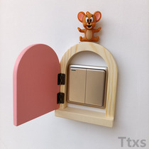 Socket Ugly Divine Instrumental Wall Switch Sleeve Rim Light Button Decoration Switch Patch Protection Sleeves Simple And Generous