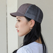 Short peak mens hat breathable hat Duck Tongue Cap Summer Mens Short Eaves Jan Baseball Cap Big Head Circumference 2022 New