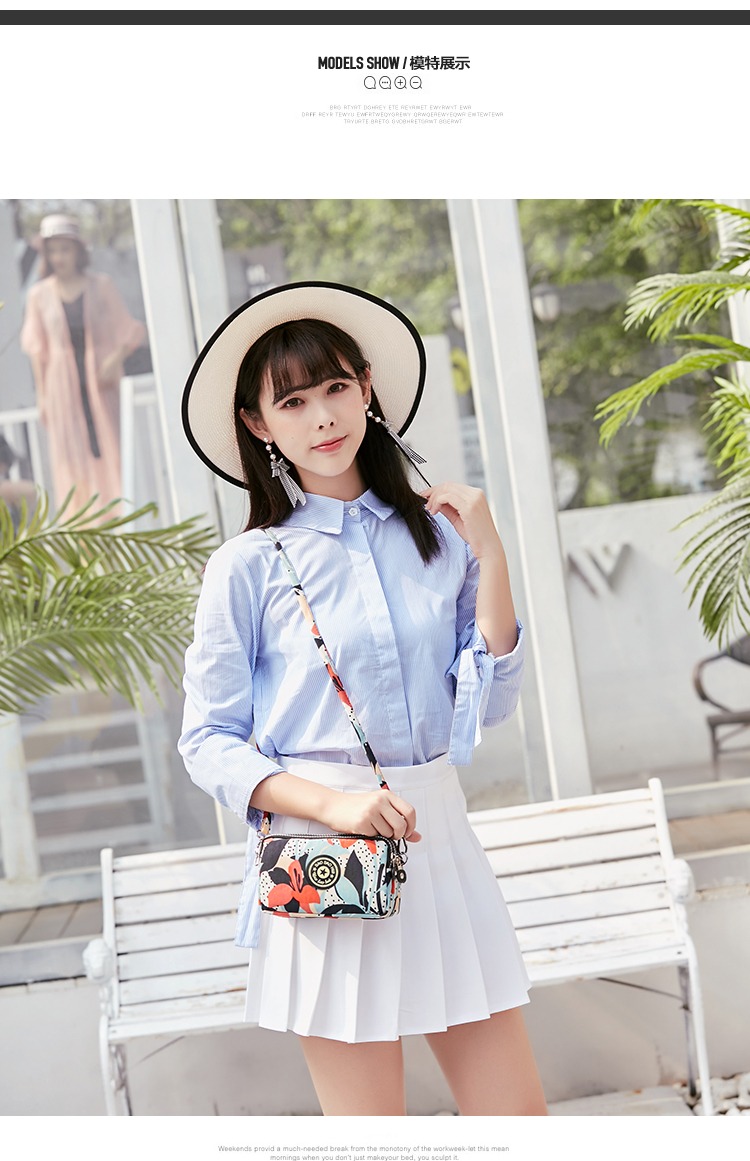 2018 mới làn sóng điện thoại di động xuyên quốc gia túi đeo chéo nữ đeo chéo tay cầm túi ba tầng mùa hè vai nhỏ túi xách nữ hàn quốc