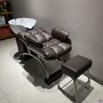  Ceramic basin hair salon net celebrity barber shop shampoo bed flushing bed high-end simple half-lying sitting hair salon special