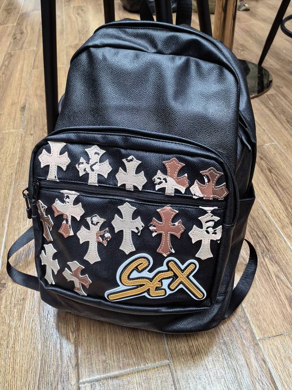 Xpxiii Original Dark Gothic Style Cross Backpack for Men and Women Large Capacity Pu Leather Travel Computer Backpack Xpxiii Original Dark Gothic Style Cross Backpack for Men and Women Large Capacity Pu Leather Travel Computer Backpack