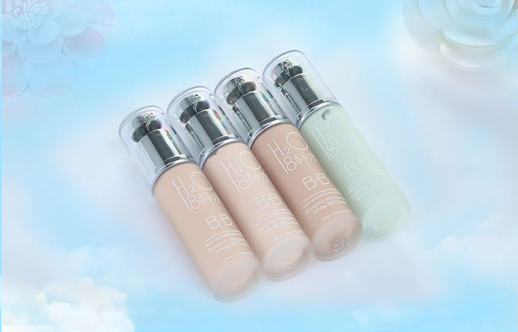 Tám ly nước BB cream kem che khuyết điểm kéo dài 8 ly nước hydrating cô lập khỏa thân trang điểm che khuyết điểm nền tảng chất lỏng mạnh mẽ làm sáng màu da