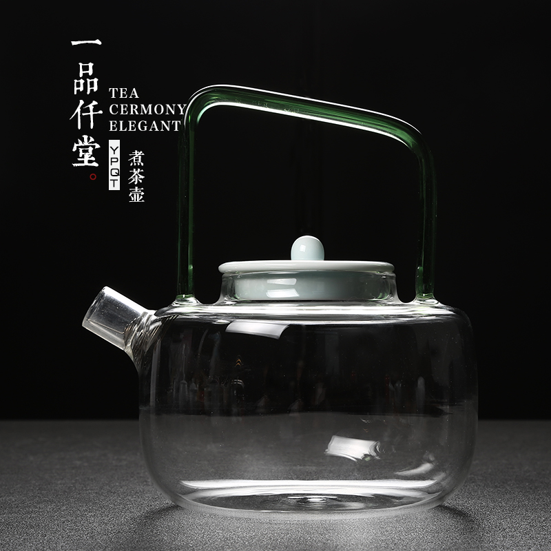 Yipin thousand hall high borosilicate glass boiling kettle girder white tea tea more heat - resistant glass tea kettle