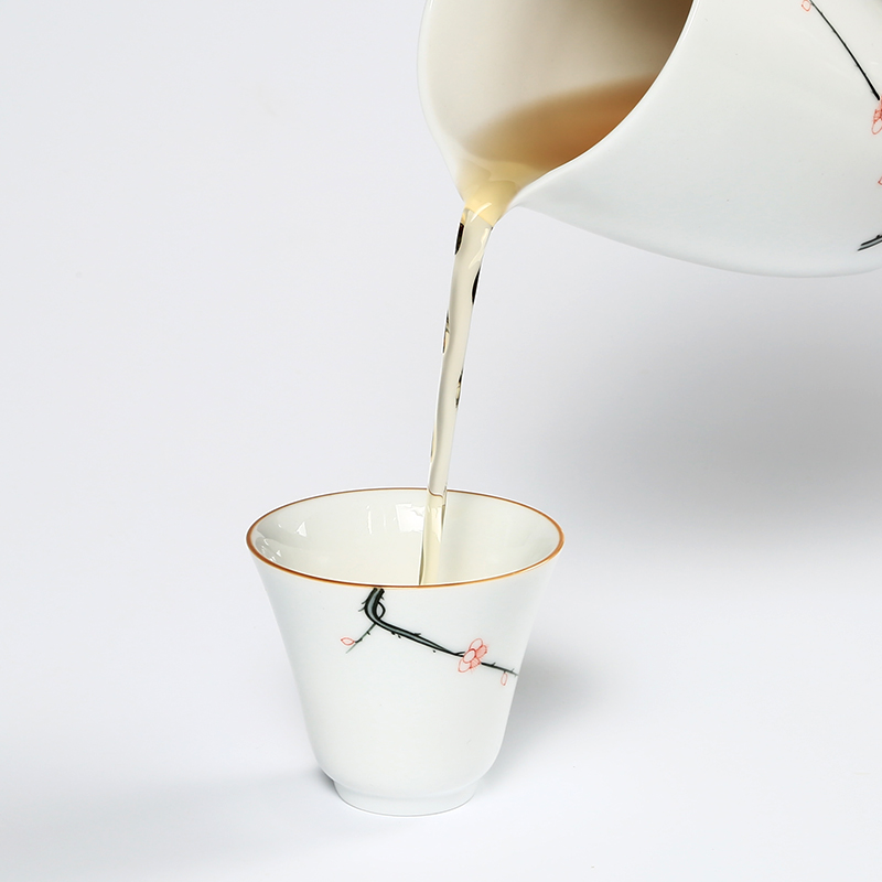 Yipin hand - made ceramic sample tea cup white porcelain cups of clubs micky hall master cup fragrance - smelling cup small single cup tea cup
