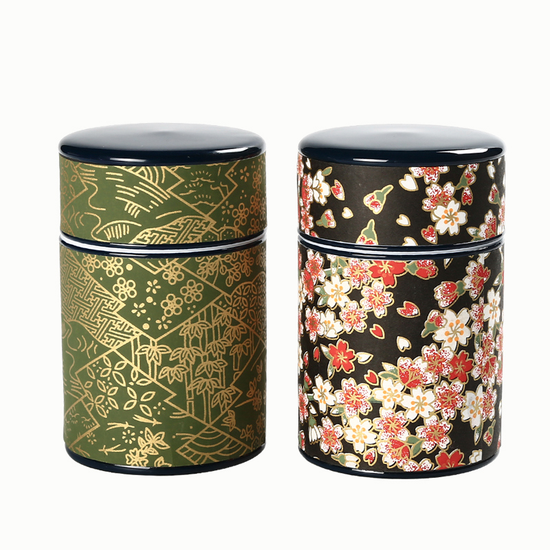 Yipin # $flower POTS Japanese decals caddy fixings and wind ceramic storage tanks creative small tea warehouse
