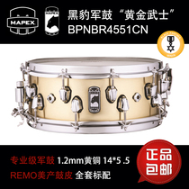 MAPEX US Pais Black Panther Snare Drum 14*5 5 Gold Samurai BPNBR4551CN Brass Snare Drum