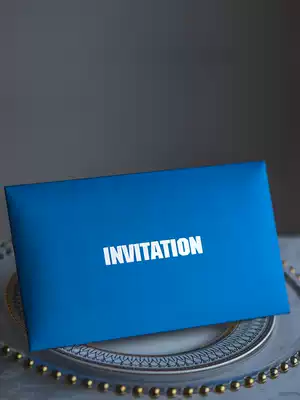 Simple personality custom invitation card opening custom invitation letter custom meeting high-end student activity birthday creativity