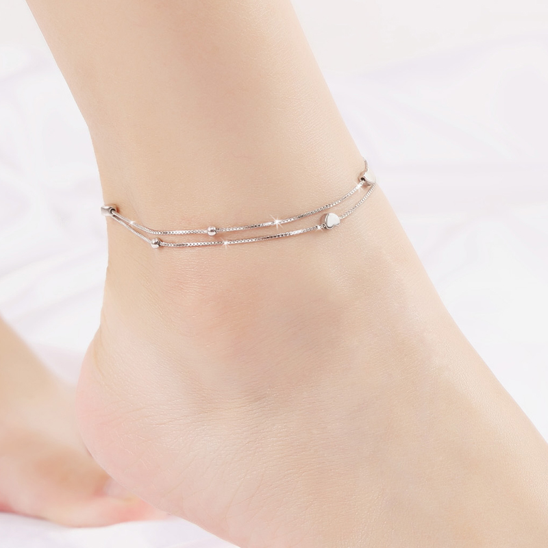 Chaine de cheville Femme en Argenterie - Ref 3101688 Image 5