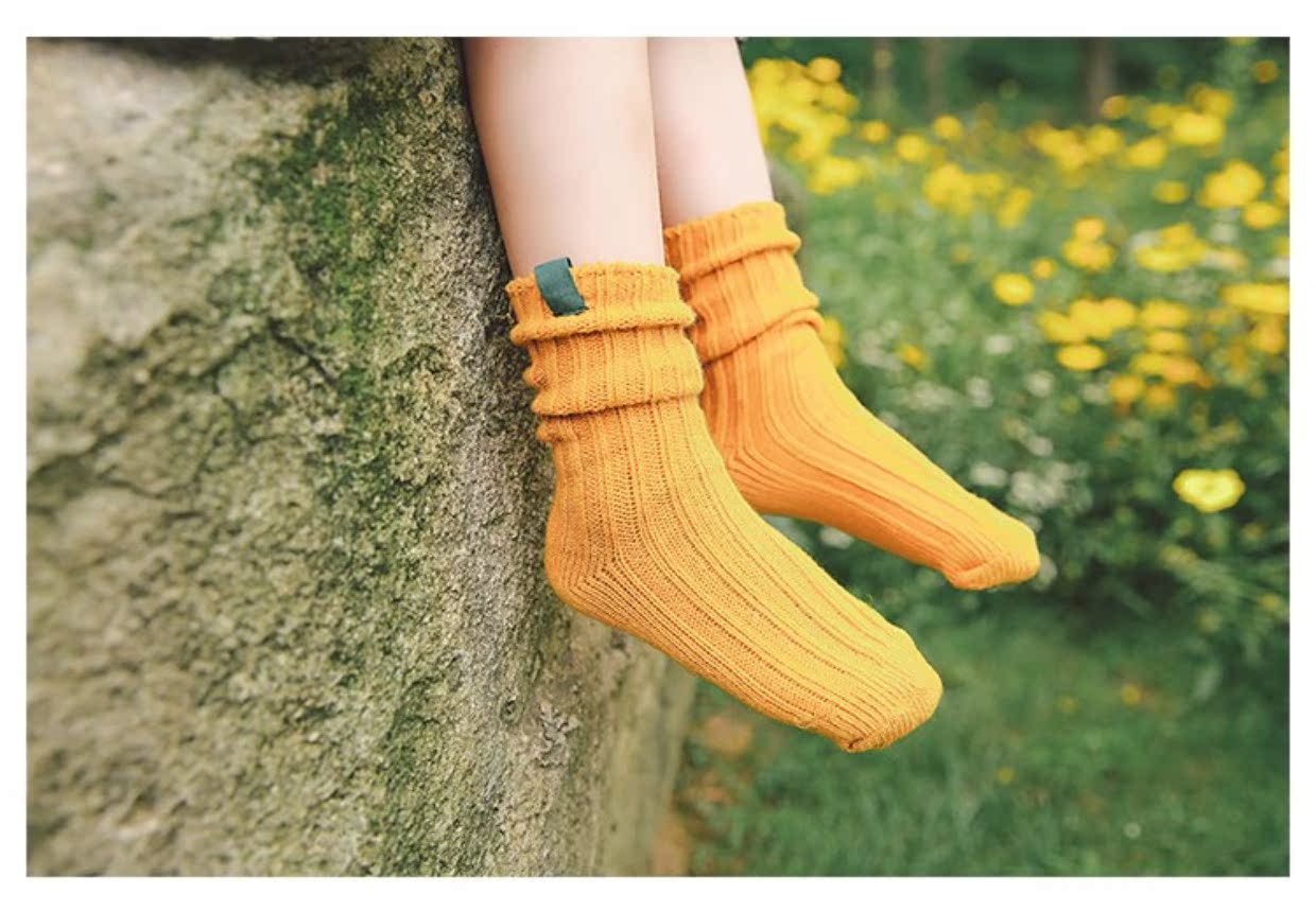 Trẻ em vớ cao ống cotton dày bé trai và bé gái đống vớ của Hàn Quốc mô hình mùa xuân và mùa thu bé gái mùa thu vớ tất dài cho bé sơ sinh