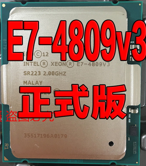 Intel XEON CPU E7 4809v3 2 0G 15M eight-core 16 thread 115W new official version