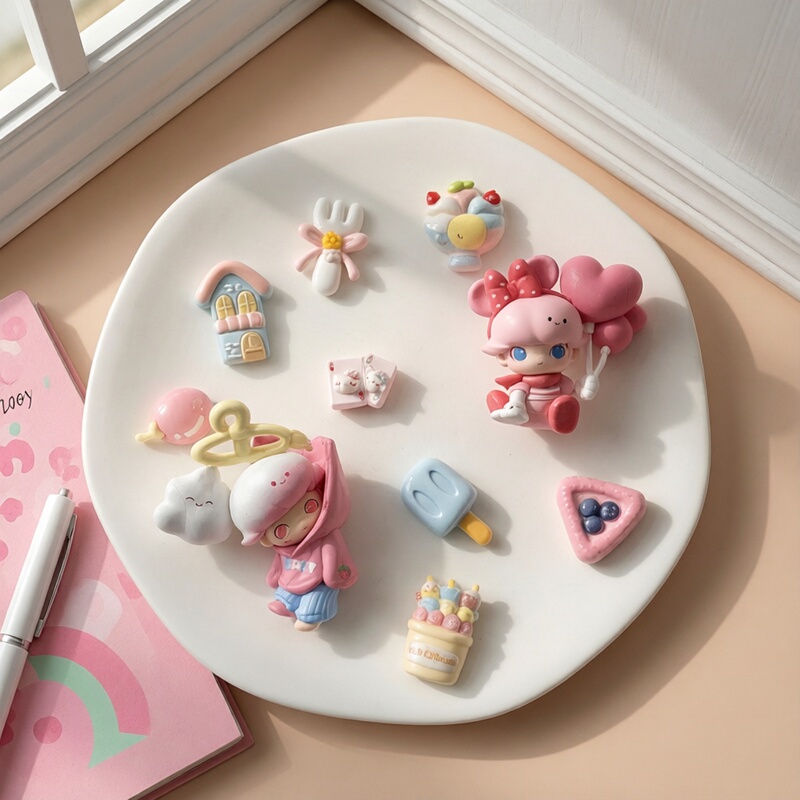 Crocs Shoe Accessories, Sunny Day Hangers, Balloons, Dimoo Pop Mart Shoe Charms, DIY Accessories Compatible with Crocs Shoe Clips