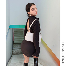 LIVIA Street Shot Queen kendall Supermodel Spice Girls Fashionable B Backless Slim Slim Shirt Dress