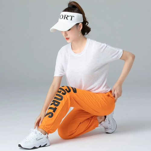 Спортивный хлопковый танцующий комплект для спортзала, свободный крой