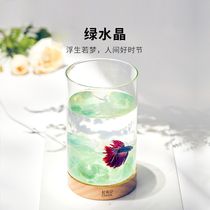 Small Pebucket Fish Origins Documentary Fish Tank Water Cryolite Bucket Thai Mini Fish Tank Tabletop Ornamental Fish Creative Gift