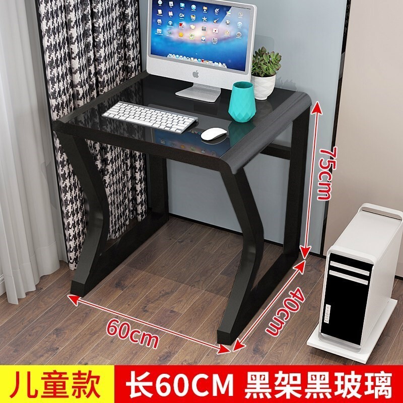 60cm Bedroom Tempered Glass Computer Desk Desktop Office Desk Simple Home Modern Gaming Desk Student Study Desk 60cm Bedroom Tempered Glass Computer Desk Desktop Office Desk Simple Home Modern Gaming Desk Student Study Desk